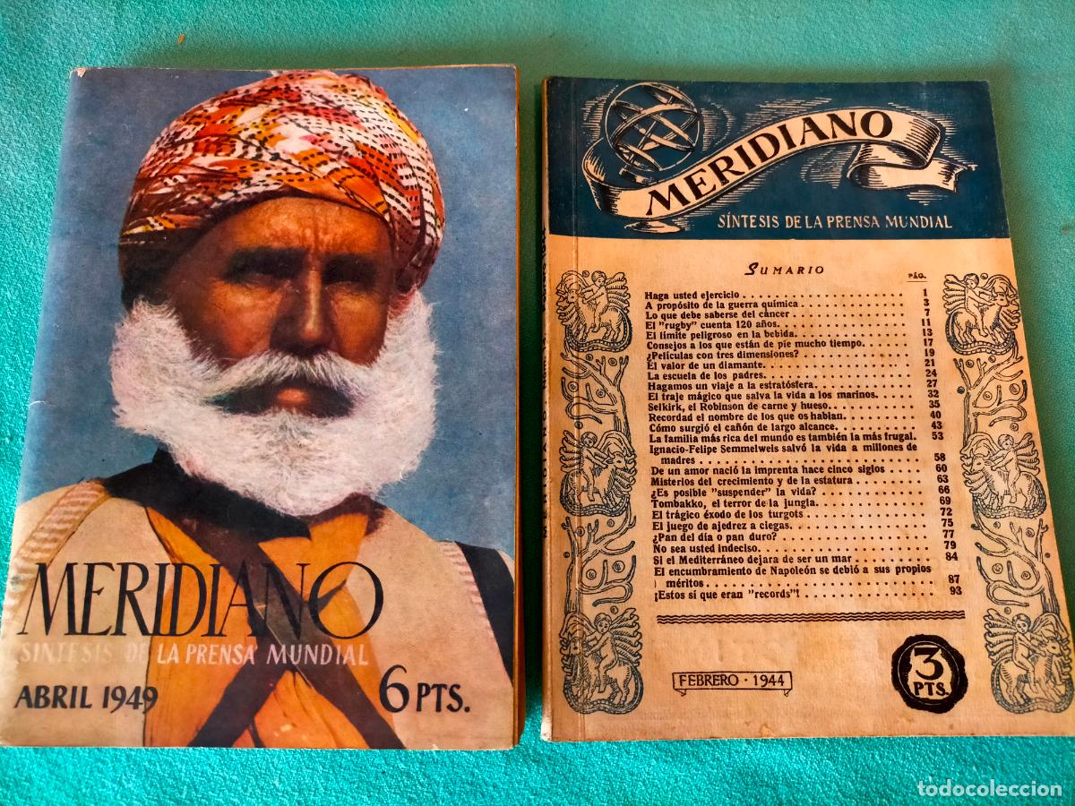 Collectionnisme de Revues et Journaux: Meridiano sintesis de la prensa mundial 1944 febrero 1949 abril