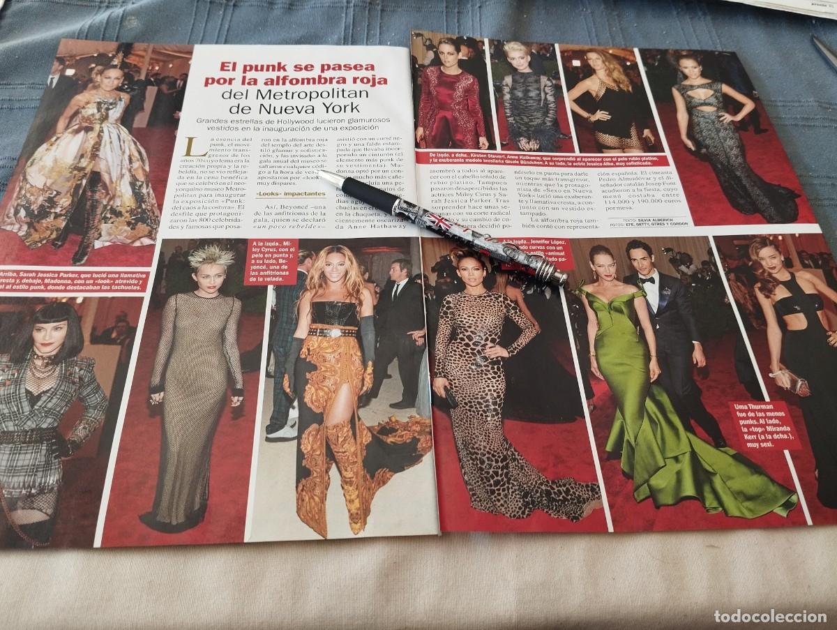 Coleccionismo de Revistas y Peri&oacute;dicos: ALFOMBRA ROJA PUNK MADONNA, MILEY CYRUS, JENNIFER LOPEZ, JESSICA ALBA RECORTE REVISTA 2 P&Aacute;GINAS 2013