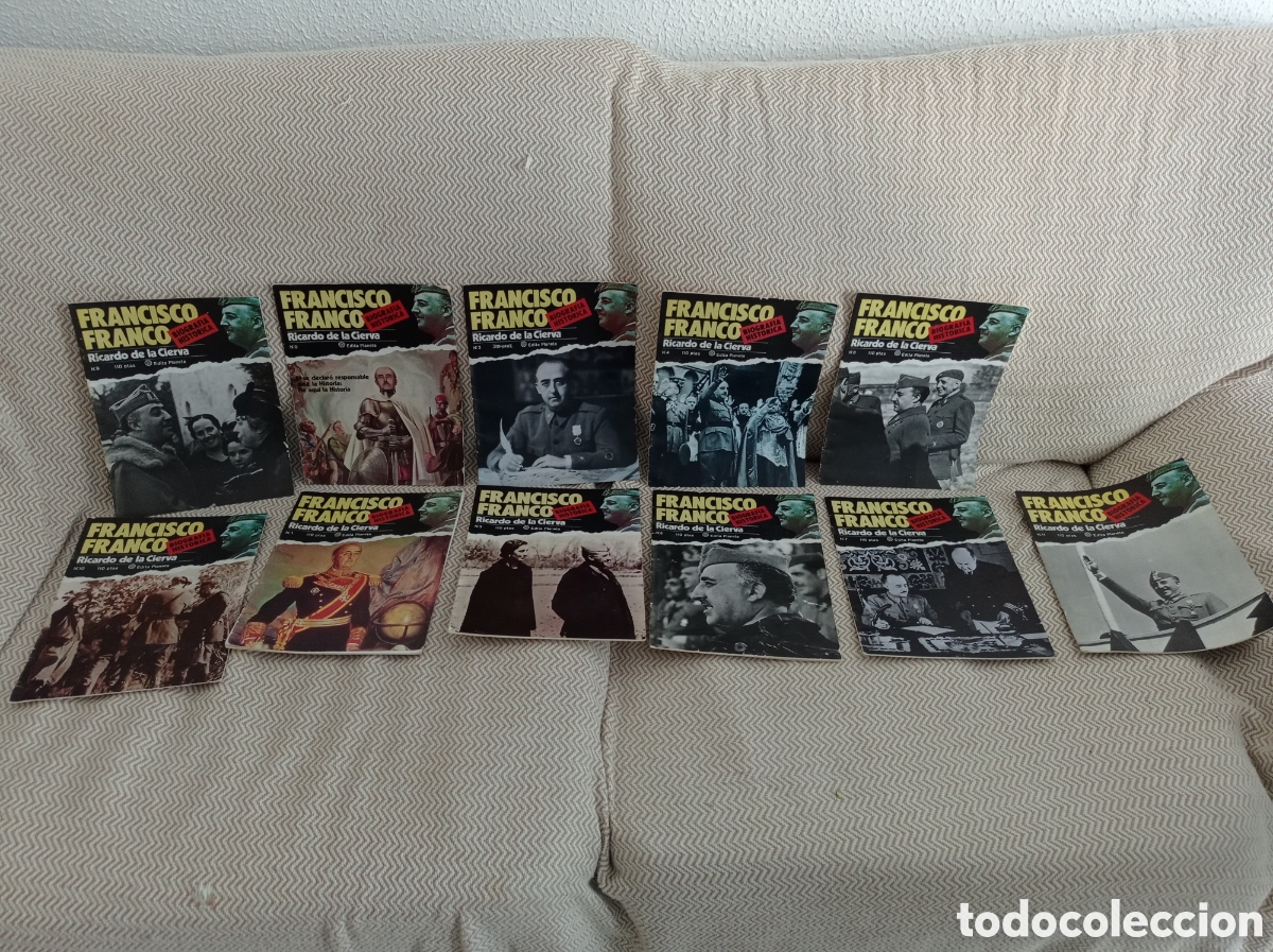 Collezionismo di Riviste e Giornali: LOTE 11 REVISTAS FRANCISCO FRANCO, BIOGRAFIA HISTORICA DEL 0 AL 11 MENOS EL 8, ESTADO ACEPTABLE