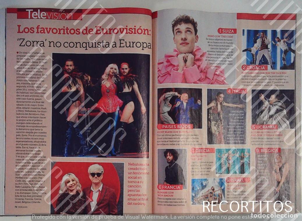 Coleccionismo de Revistas y Peri&oacute;dicos: EUROVISION 2024 NEBULOSSA ZORRA