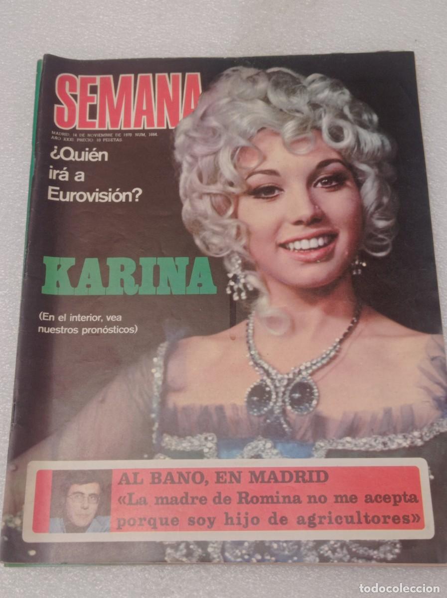 Collezionismo di Riviste e Giornali: Revista semana MADRID, 14 DE NOVIEMBRE DE 1970. NUM. 1664. A&Ntilde;O XXXI. PRECIO: 10 PESETAS.