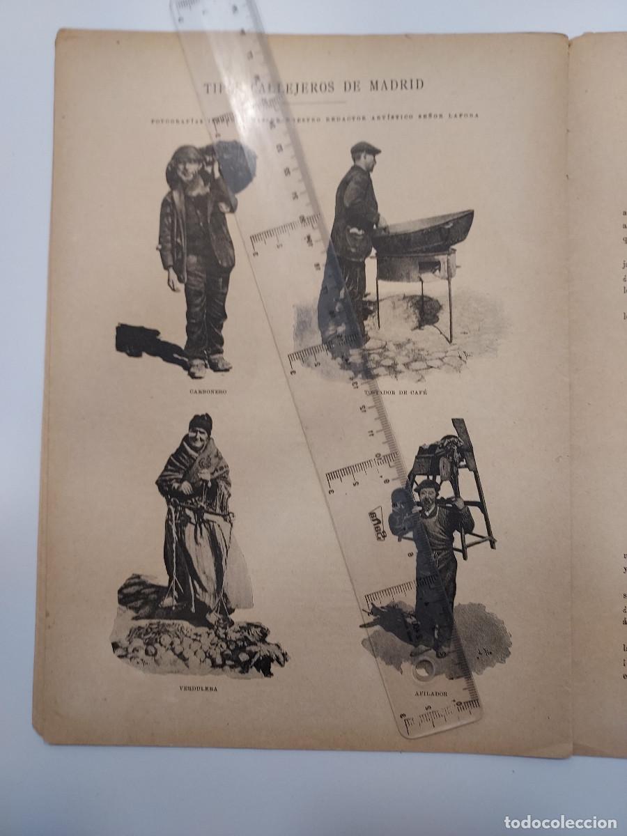 Collezionismo di Riviste e Giornali: REVISTA BLANCO Y NEGRO 1896. FEDERICO DE MADRAZO. TIPOS CALLEJEROS MADRID CARBONERO AFILADOR