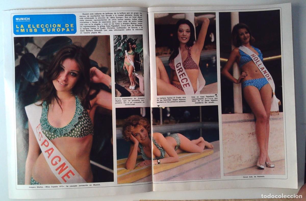 Coleccionismo de Revistas y Peri&oacute;dicos: amparo mu&ntilde;oz MISS ESPA&Ntilde;A UNIVERSO EN MISS EUROPA TANIA DI GRADO GRPPT HANK GRECIA ITALIA HOLANDA
