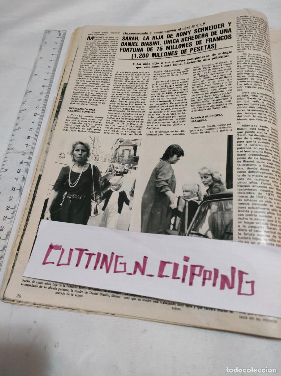 Coleccionismo de Revistas y Peri&oacute;dicos: Clipping [SARAH LA HIJA DE ROMY SCHNEIDER][RS822509]