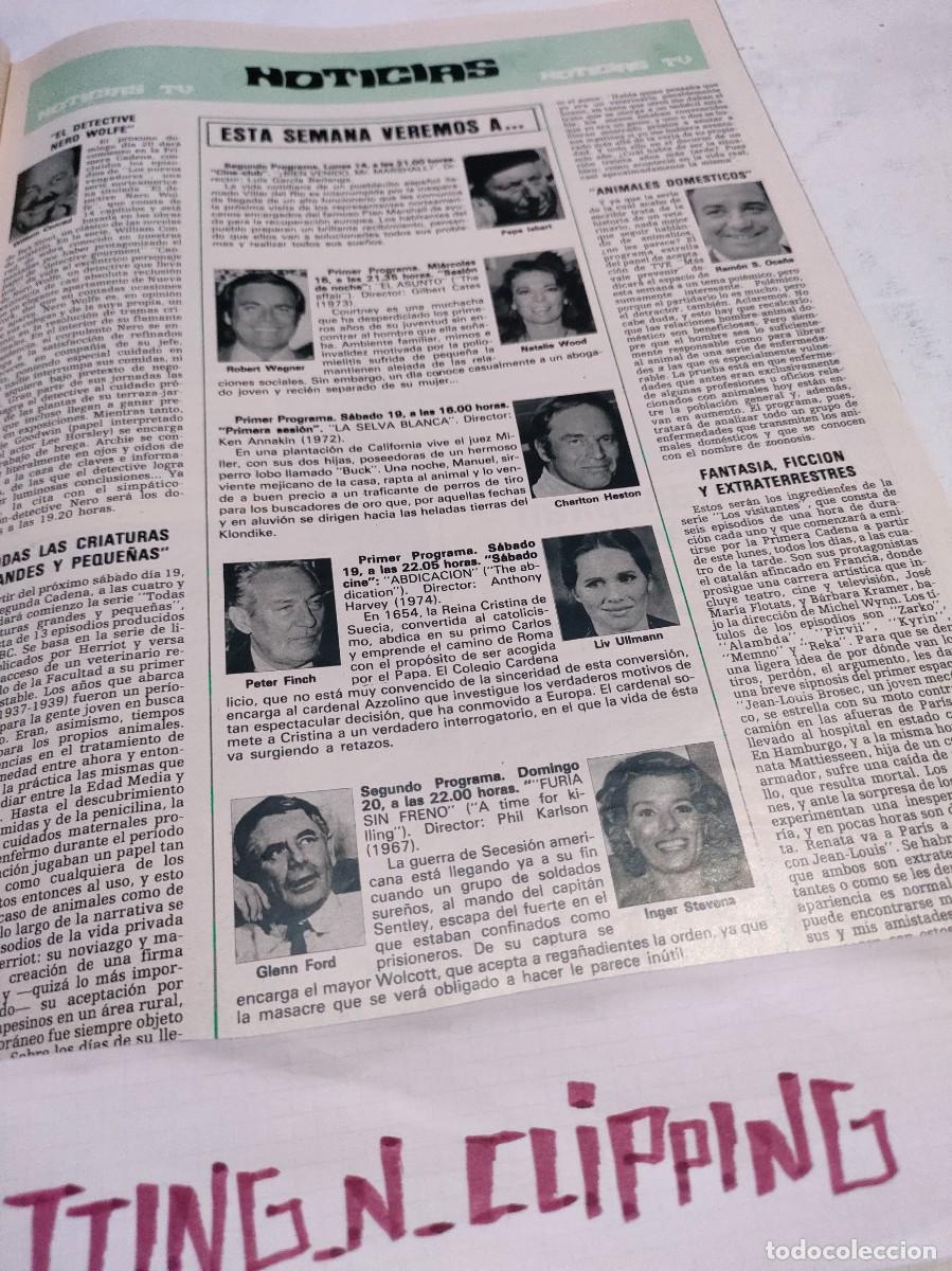 Coleccionismo de Revistas y Peri&oacute;dicos: Clipping [NATALIE WOOD, LIV ULLMAN, PETER FLINCH, GLEN FORD, CHARLTON HESTON][RH811909]