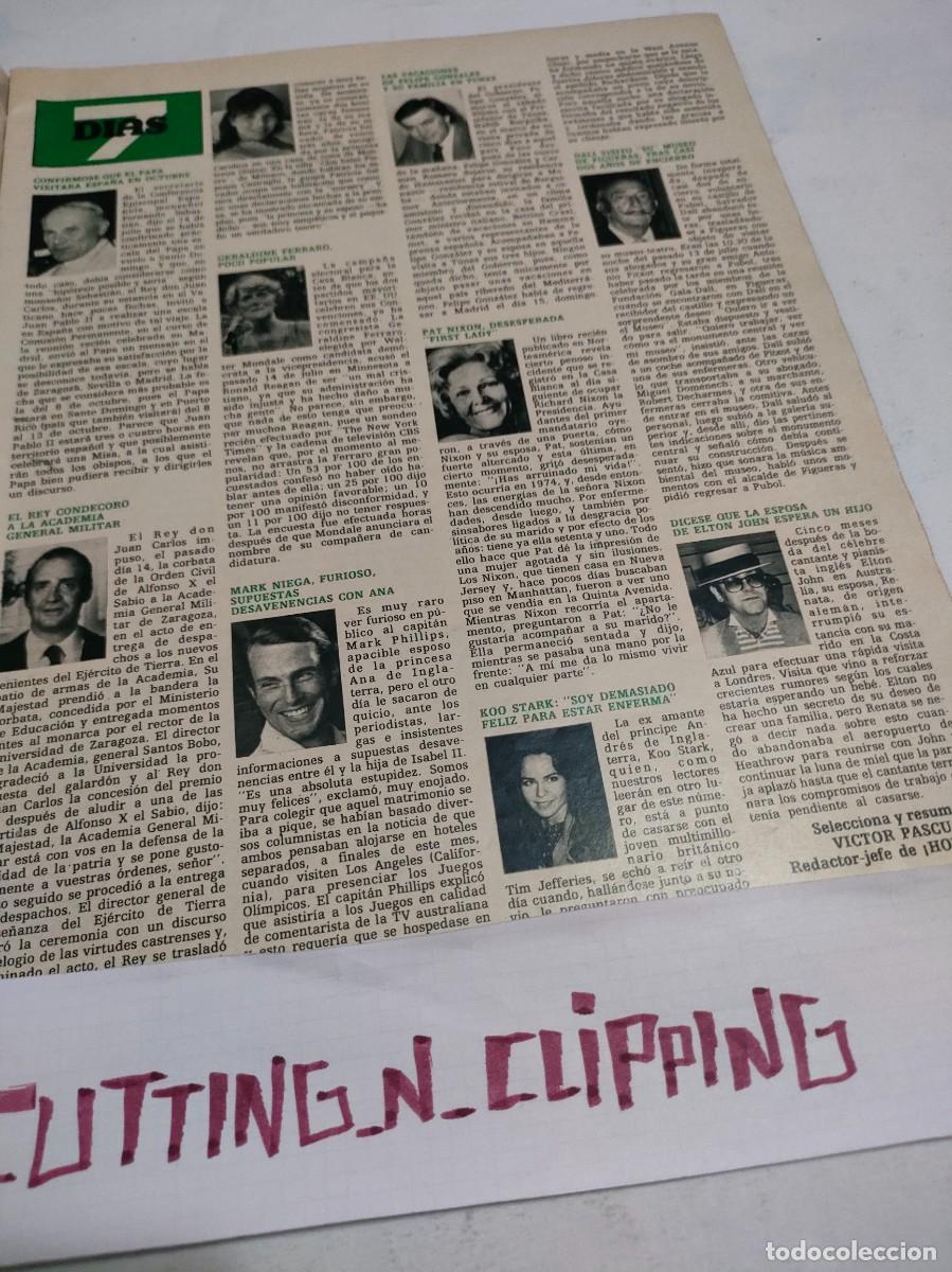 Coleccionismo de Revistas y Peri&oacute;dicos: Clipping [DALI, ELTON JOHN, KOO STARK, PAT NIXON, GERALDINE FERRARO][RH842807]