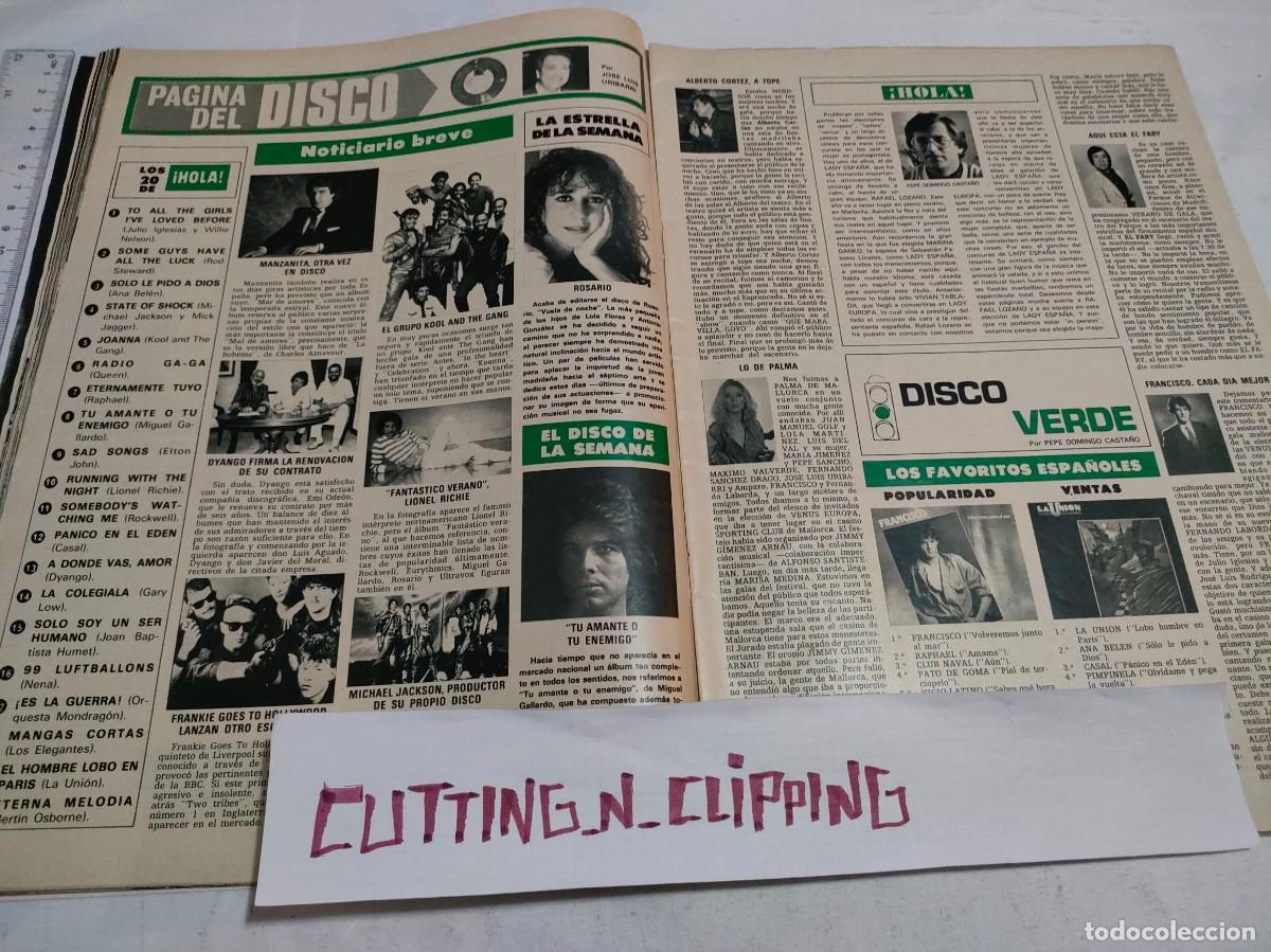 Coleccionismo de Revistas y Peri&oacute;dicos: Clipping [ROSARIO, DYANGO, MICHAEL JACKSON, MANZANITAEL FARY, FRANCISCO, MARIA JIMENEZ][RH842807]