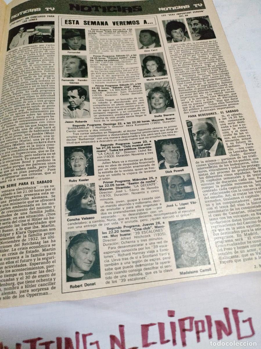 Coleccionismo de Revistas y Peri&oacute;dicos: Clipping [DICK POWELL, LINA MORGAN,MARIA ASQUERINO,GINO CERVI, JASON ROBARDS][RH842807]