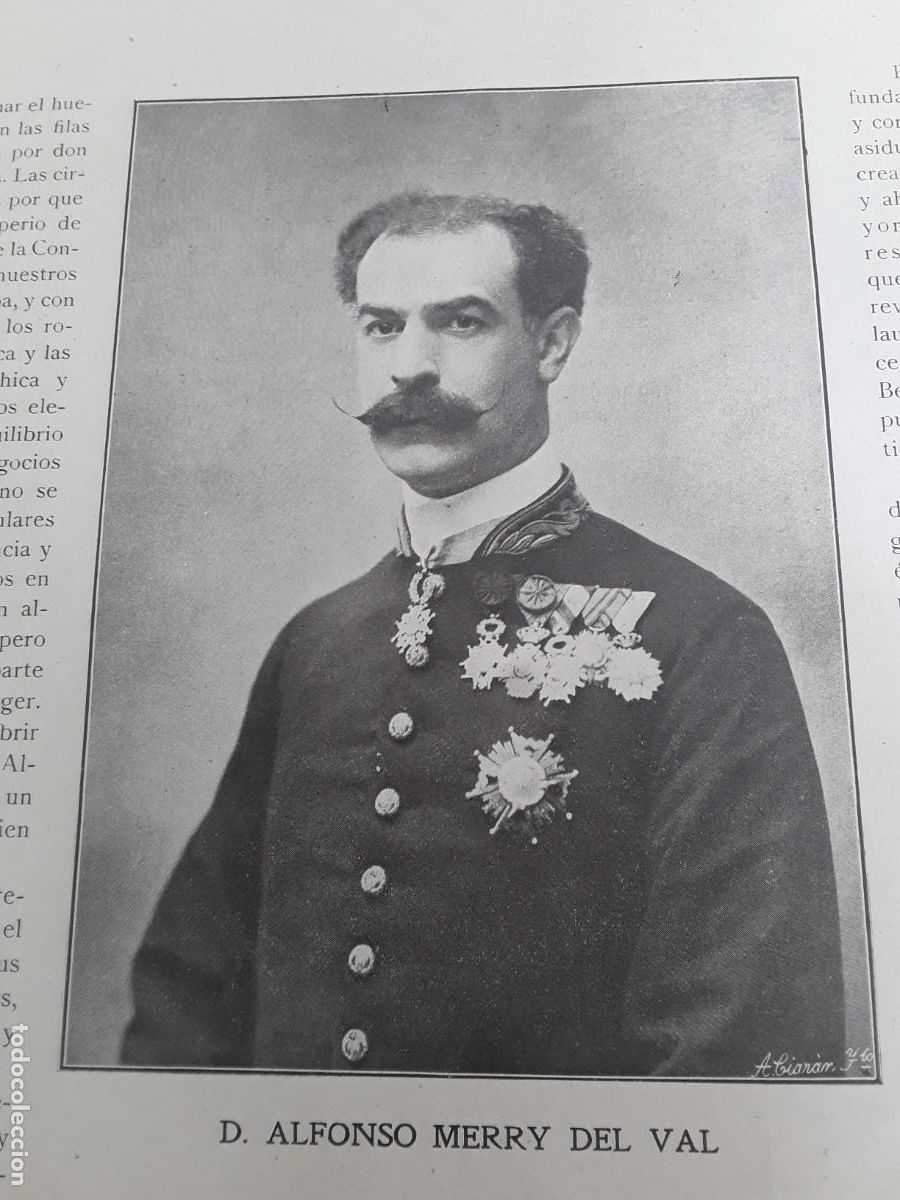 Collezionismo di Riviste e Giornali: ALFONSO MERRY DE VAL DIPLOMATICO HOJA A&Ntilde;O 1908