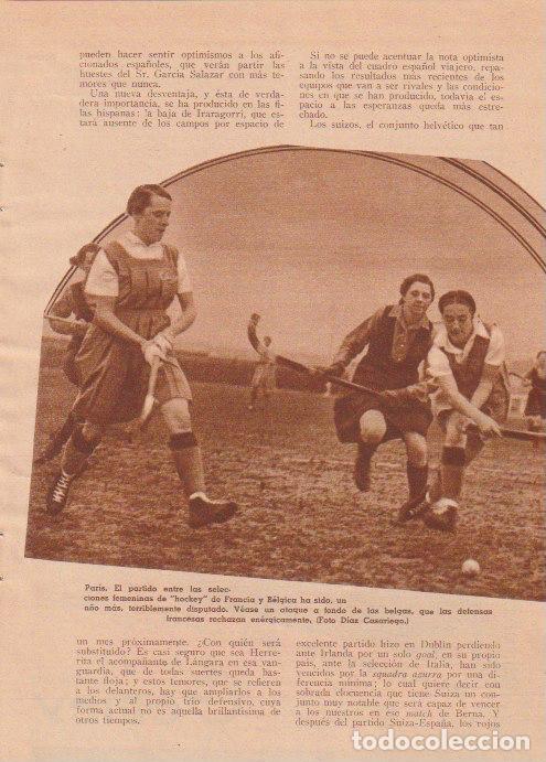 Coleccionismo de Revistas y Peri&oacute;dicos: Golf: Miss Newell; hockey femenino; boxeo: Ignacio Ara / Tom Ray -1936