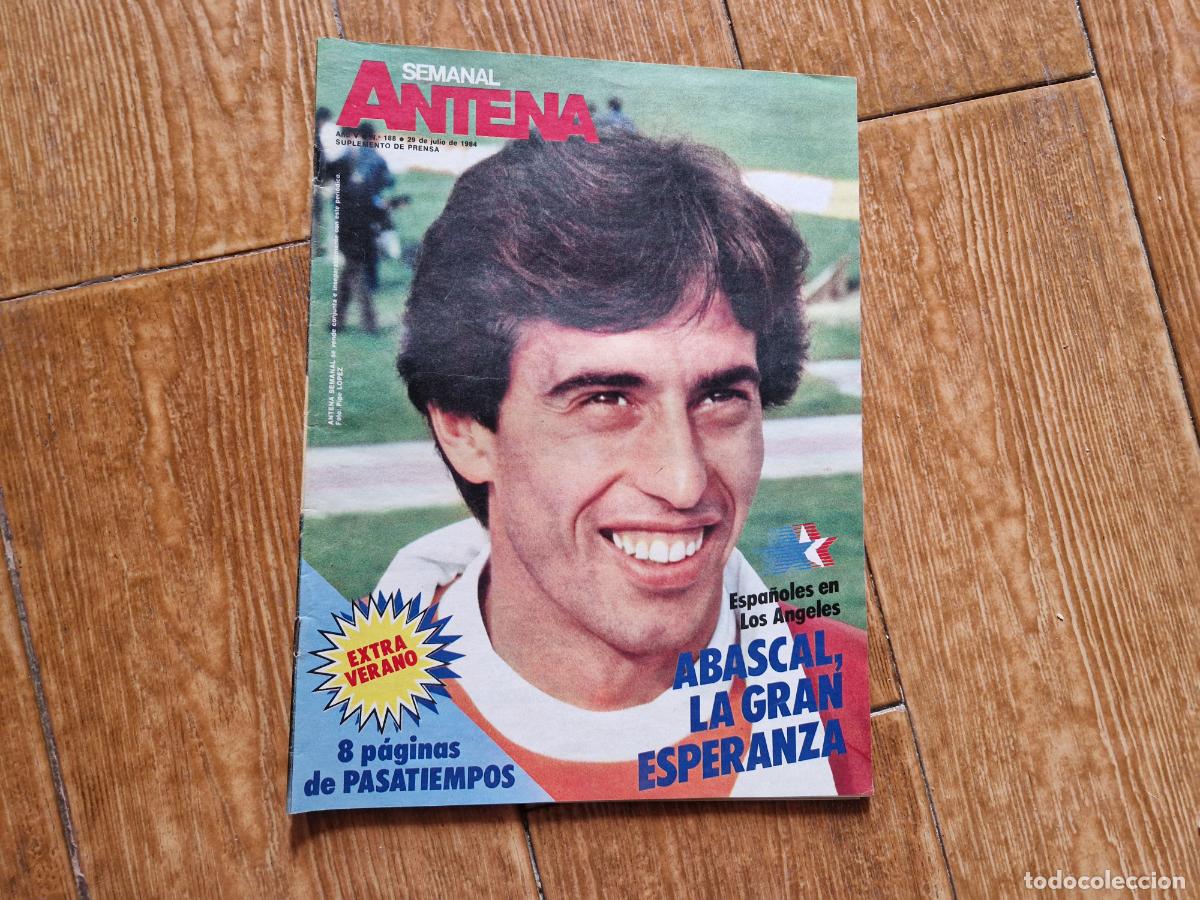 Coleccionismo de Revistas y Peri&oacute;dicos: SEMANAL ANTENA N&ordm; 188 1984 PORTADA OLIMPIADAS LOS ANGELES 1984 CRUCIGRAMA THE BEATLES