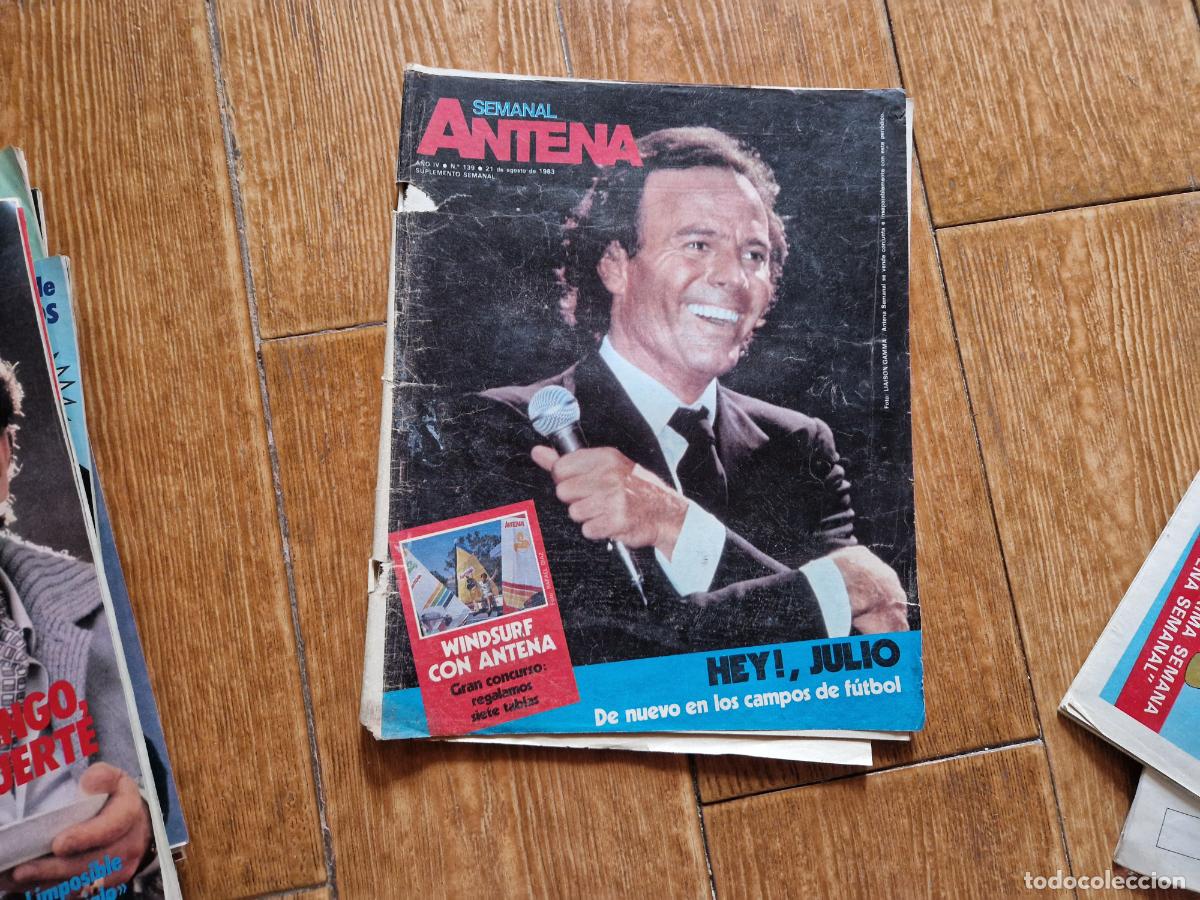 Coleccionismo de Revistas y Peri&oacute;dicos: SEMANAL ANTENA N&ordm; 139 1984 PORTADA JULIO IGLESIAS INTERIOR ASSUMPTA SERNA