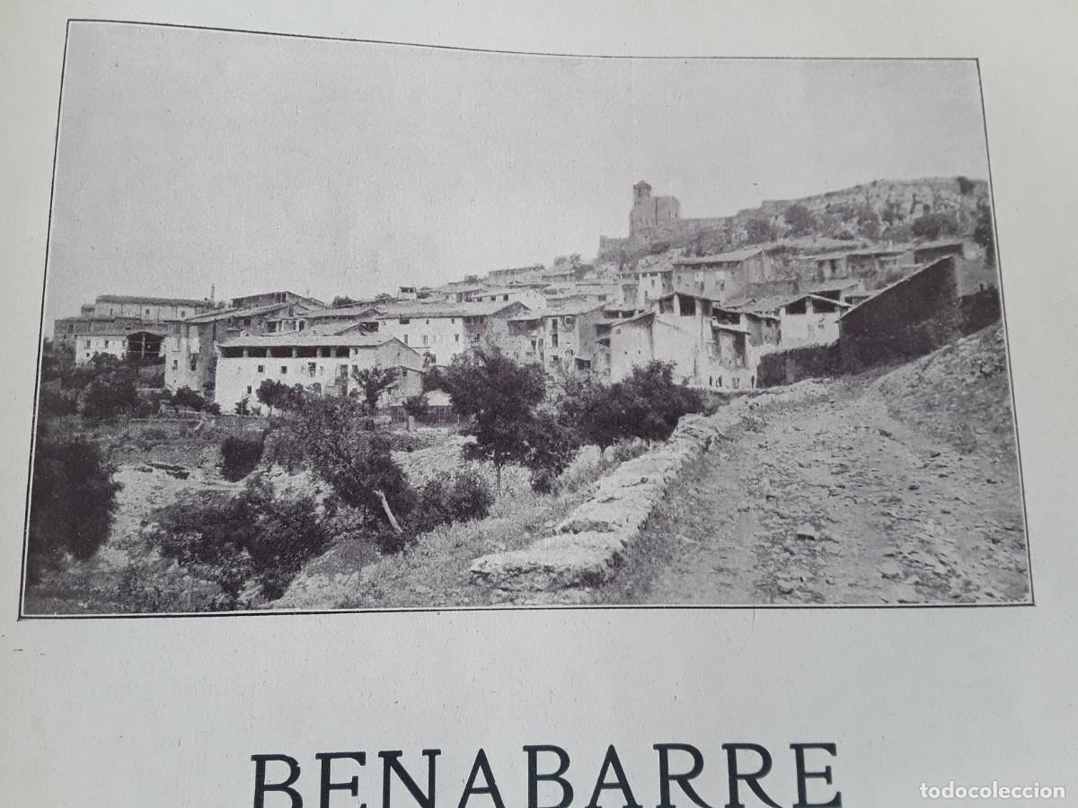 Collection Magazines and Newspapers: BENABARRE MIRANDO AL PORVENIR TERUEL TORRE SAN MARTIN ACUEDUCTO HOJA A&Ntilde;O 1908