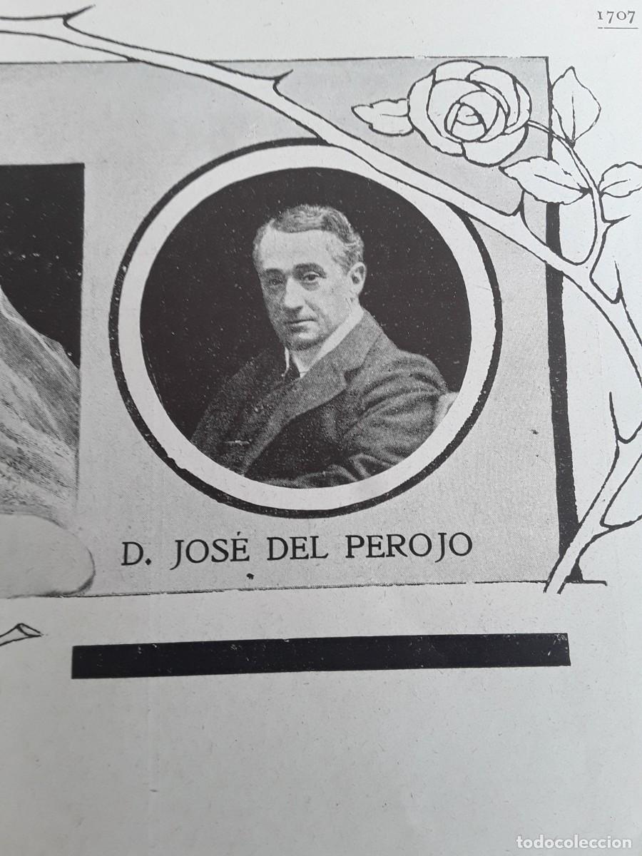 Collezionismo di Riviste e Giornali: FALLECIMIENTO JOSE DEL PEROJO DIPUTADO POR CANARIAS HOJA A&Ntilde;O 1908