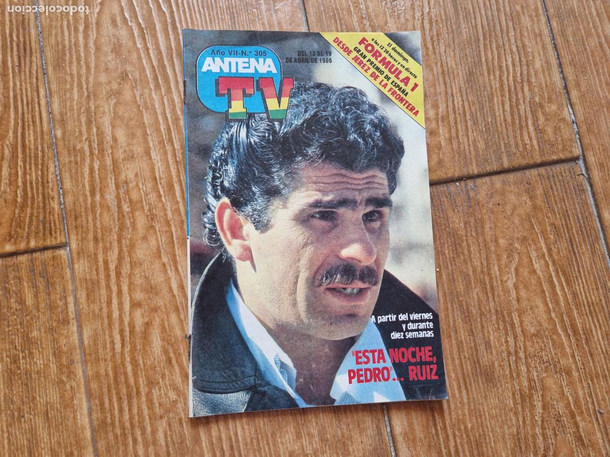 Coleccionismo de Revistas y Peri&oacute;dicos: ANTENA TV N&ordm; 305 1986 PORTADA PEDRO RUIZ FORMULA 1 CAMPEONATO JEREZ