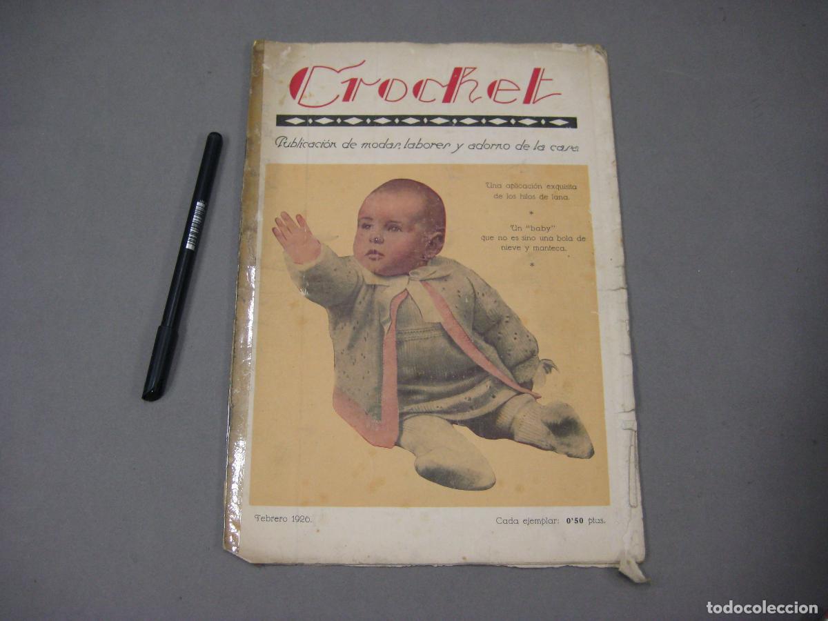 Coleccionismo de Revistas y Peri&oacute;dicos: REVISTA CROCHET DE FEBRERO DE 1926. MODA