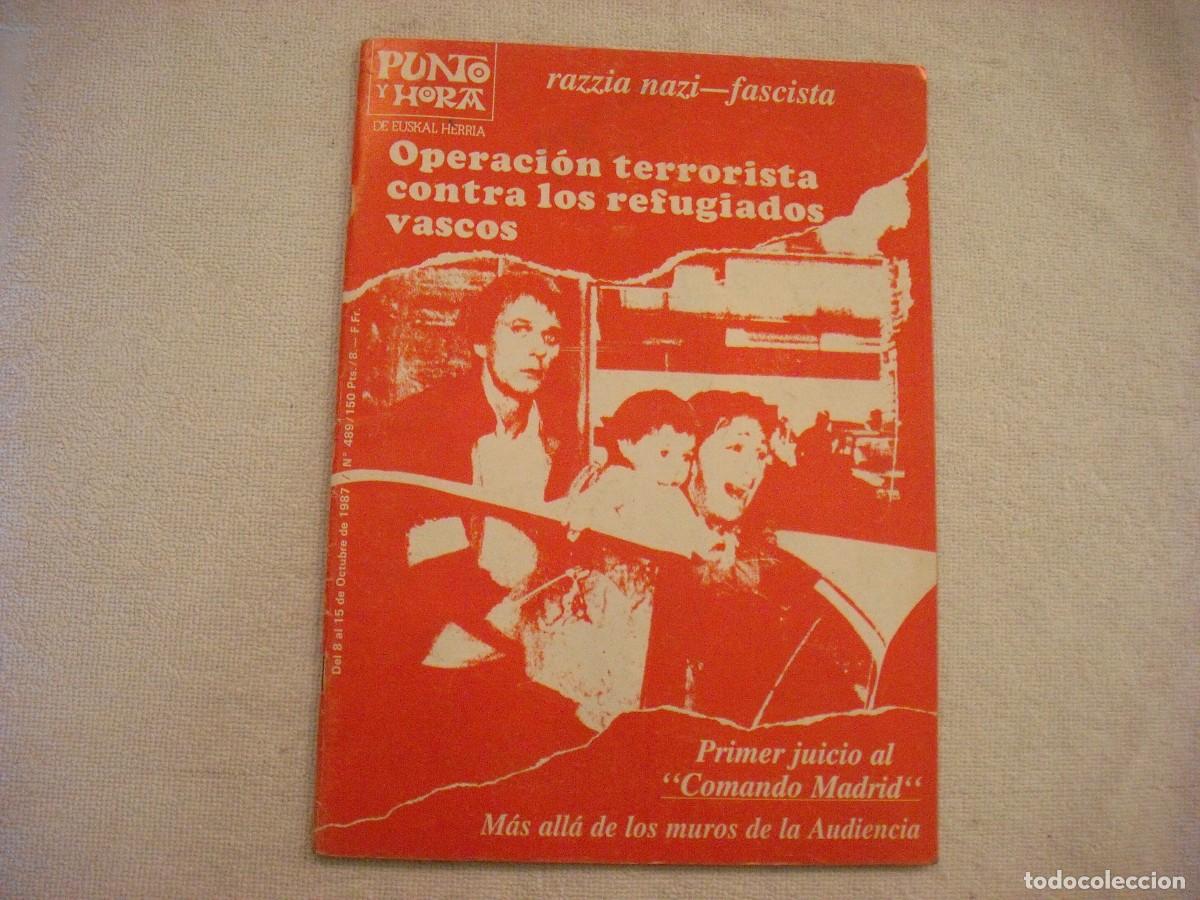 Collezionismo di Riviste e Giornali: PUNTO Y HORA DE EUSKAL HERRIA N. 489 , 1987