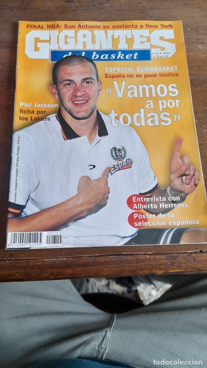 Coleccionismo de Revistas y Peri&oacute;dicos: Revista Gigantes del basket baloncesto 712 Alberto Herreros selecci&oacute;n espa&ntilde;ola Espa&ntilde;a Pau Gasol