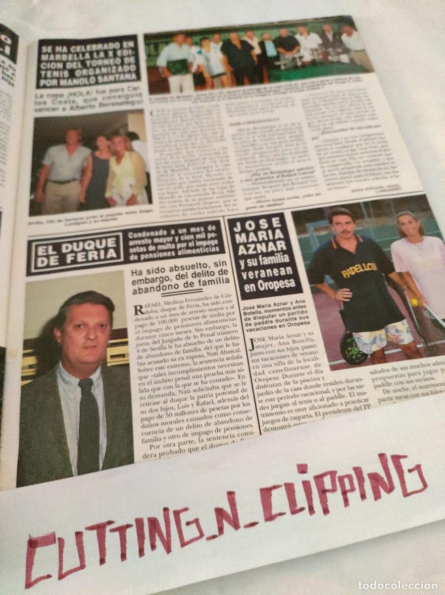 Colecionismo de Revistas e Jornais: Clipping [MANOLO SANTANA, DUQUE DE FERIA, AZNAR][RH941808]