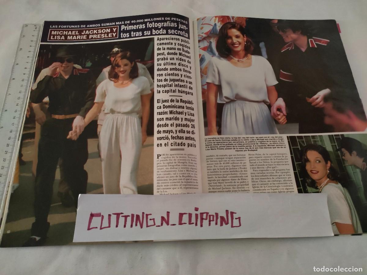 Coleccionismo de Revistas y Peri&oacute;dicos: Clipping [MICHAEL JACKSON, LISA MARIE PRESLEY][RH941808]