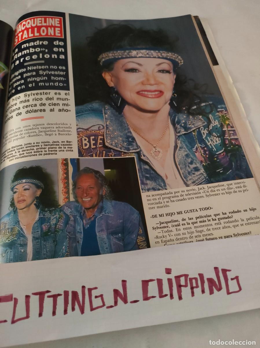 Coleccionismo de Revistas y Peri&oacute;dicos: Clipping [JACQUELINE STALLONE, SYLVESTER][RH900305]