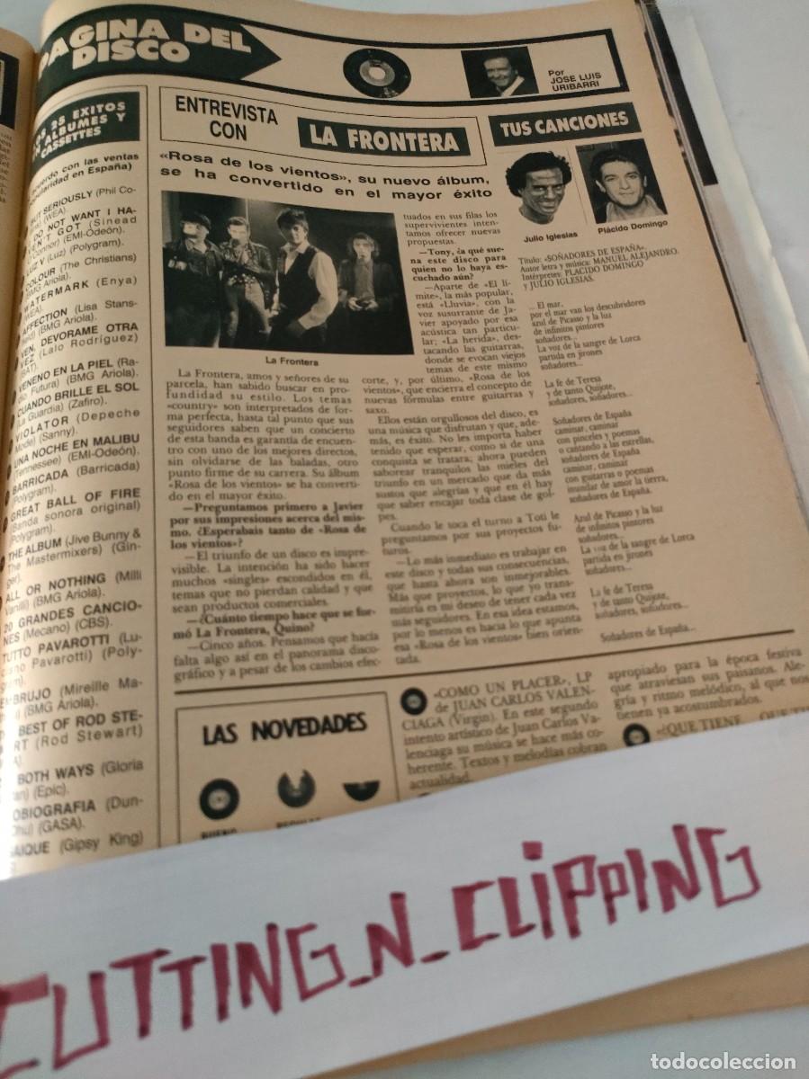 Coleccionismo de Revistas y Peri&oacute;dicos: Clipping [LA FRONTERA, PLACIDO DOMINGO, JULIO IGLESIAS][RH900305]