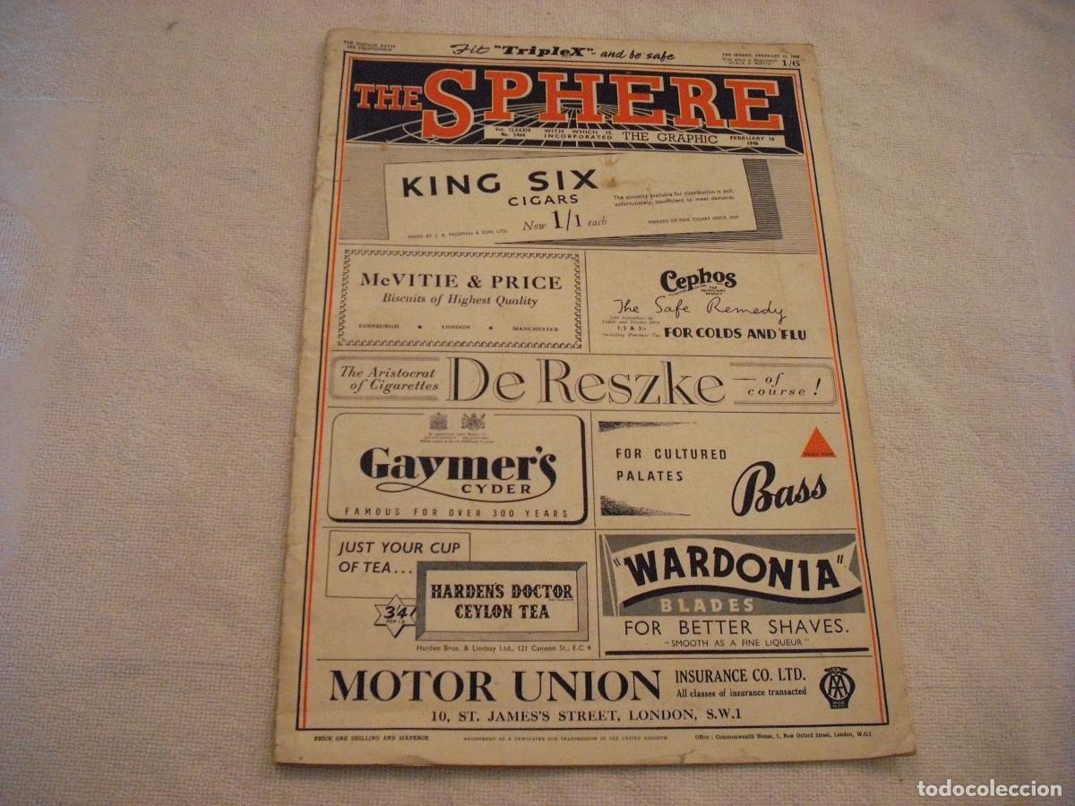 Collezionismo di Riviste e Giornali: THE SPHERE N. 2404 , FEBRUARY 1946 , EN INGLES