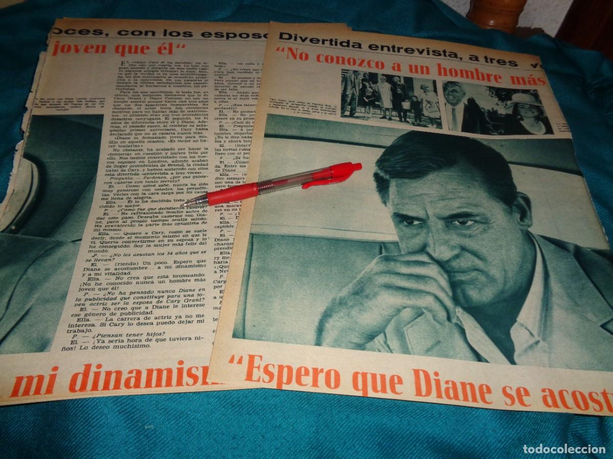 Collezionismo di Riviste e Giornali: RECORTE : ENTREVISTA CON CARY GRANT. FOTOGRAMAS, SPTMBRE 1965