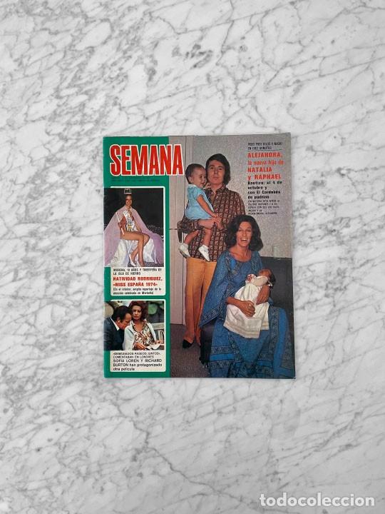 Coleccionismo de Revistas y Peri&oacute;dicos: SEMANA - 1974 - MISS ESPA&Ntilde;A, NATIVIDAD RODRIGUEZ, SAMMY DAVIS Jr., RAPHAEL, CATHERINE SPAAK, PITITA