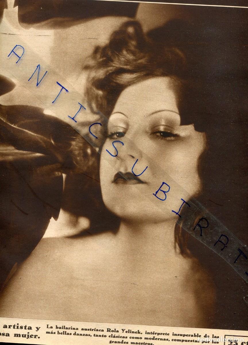 Coleccionismo de Revistas y Peri&oacute;dicos: REVISTA A&Ntilde;O 1933 ROLA YELINEK FOTO EROTICA CASTA&Ntilde;ERAS DE MADRID PAU CASALS LINDBERGH EN SANTO&Ntilde;A