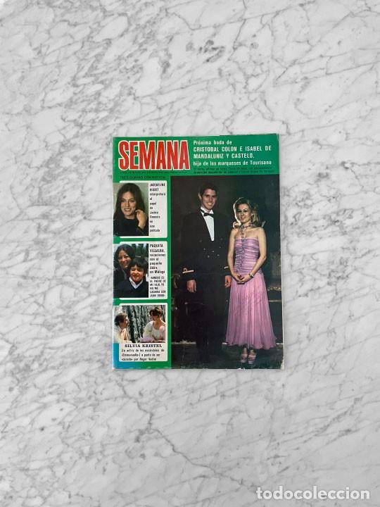 Coleccionismo de Revistas y Peri&oacute;dicos: SEMANA - 1976 - SYLVIA KRISTEL, CLAUDE AKINS, JOSE LUIS PELLICENA, RITA PAVONE, JEANETTE