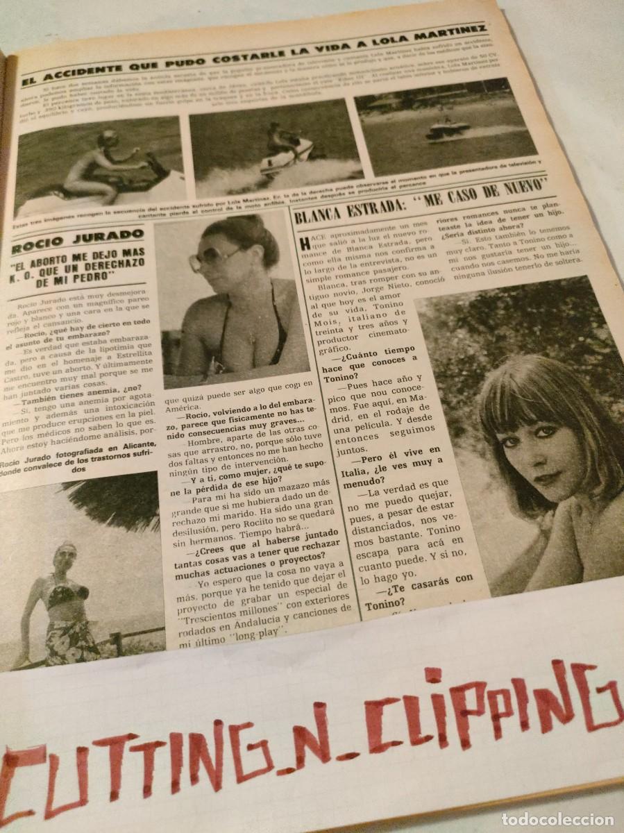 Coleccionismo de Revistas y Peri&oacute;dicos: Clipping [ROCIO JURADO, BLANCA ESTRADA, LOLA MARTINEZ][RH810808]