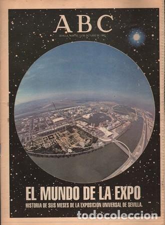 Coleccionismo de Revistas y Peri&oacute;dicos: ABC SEVILLA, 18 DE OCTUBRE DE 1992 EL MUNDO DE LA EXPO - A-REV-2741