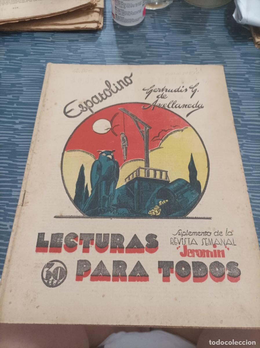 Collection Magazines and Newspapers: LECTURAS PARA TODOS,NUM.32, OCTUBRE 1932,ESPATOLINO,GERTRUDIS G. DE AVELLANEDA.
