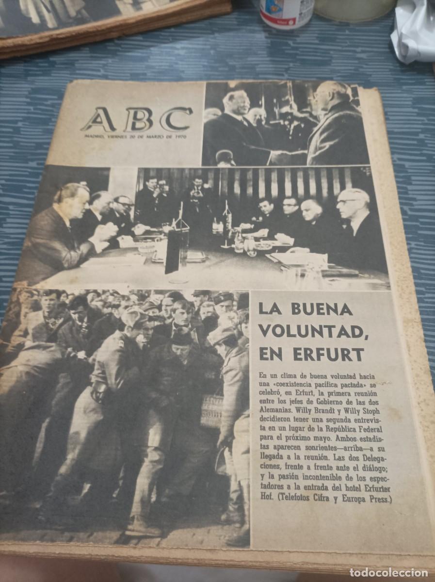 Coleccionismo de Revistas y Peri&oacute;dicos: REVISTA ABC,MARZO 1970,VER FOTOS,LEER.
