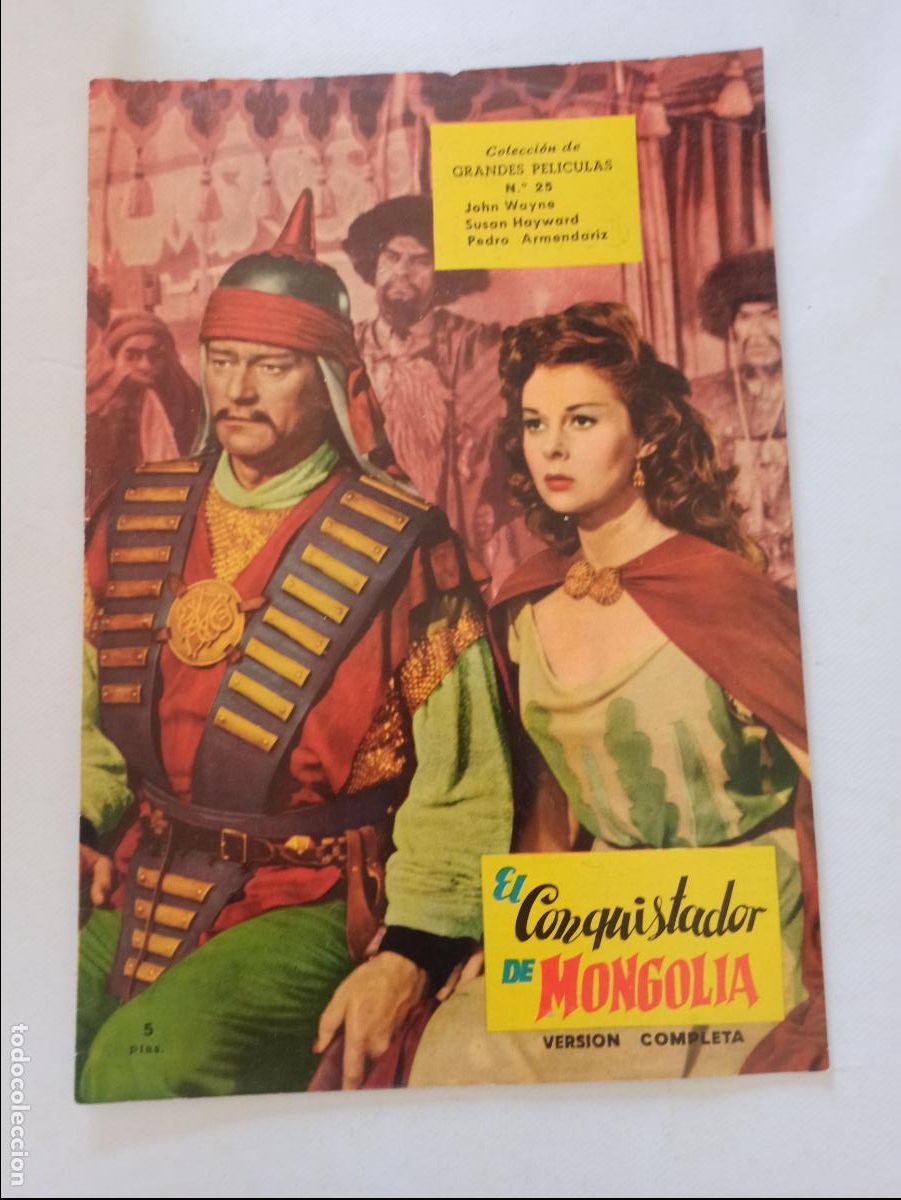 Sammeln von Zeitschriften und Zeitungen: COLECCION DE GRANDES PELICULAS N&ordm; 25 - EL CONQUISTADOR DE MONGOLIA - VERSION COMPLETA (IM)