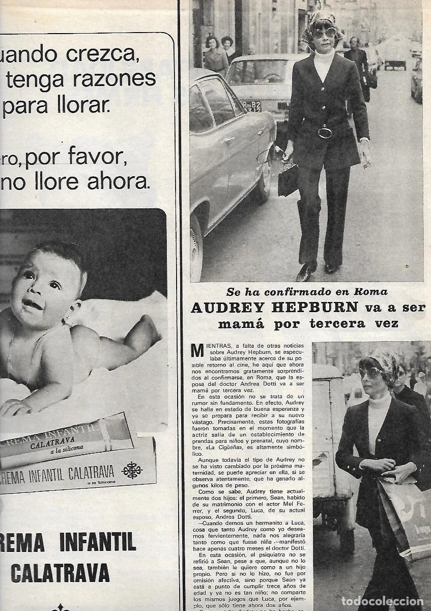 Coleccionismo de Revistas y Peri&oacute;dicos: Reportaje de AUDREY HEPBURN. Hacia 1970