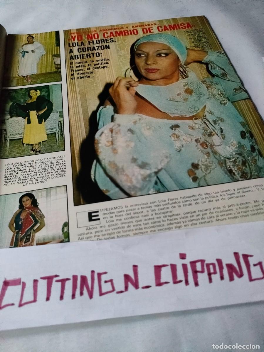 Coleccionismo de revistas y peri&oacute;dicos: Clipping [LOLA FLORES][RA-PQ77]