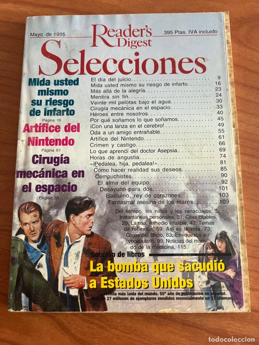 Coleccionismo de revistas y peri&oacute;dicos: SELECCIONES DEL READER&rsquo;S DIGEST. MAYO 1995. CIRUG&Iacute;A MEC&Aacute;NICA EN EL ESPACIO. P&Aacute;GS: 144
