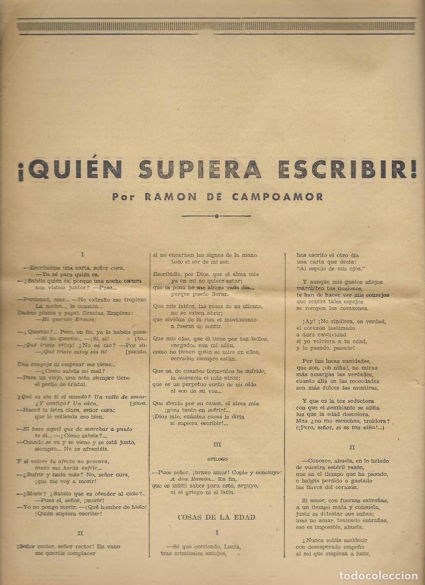 Coleccionismo de Revistas y Peri&oacute;dicos: REVISTA LITERARIAS,-RAMON CAMPOAMOR- DE LA PAG. 5--517 A LA 432- VER FOTOS