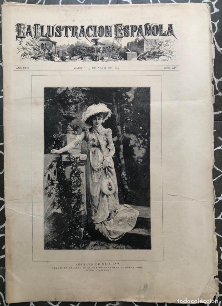 Coleccionismo de Revistas y Peri&oacute;dicos: ILU. ESPA&Ntilde;OLA Y AMERICANA - 1885 - CONFLICTO ANGLO-RUSO - MONTEVIDEO - TREN MADRID-SEVILLA