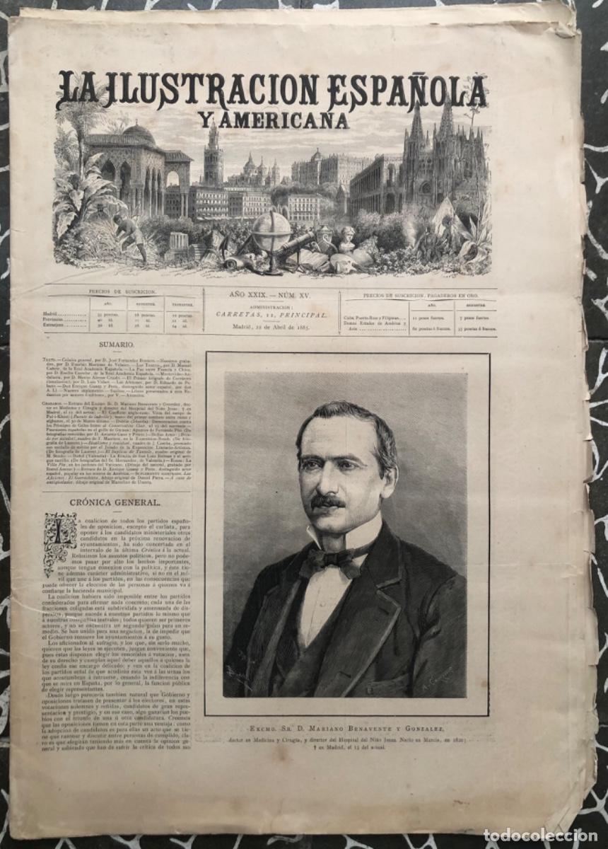 Coleccionismo de Revistas y Peri&oacute;dicos: ILU. ESPA&Ntilde;OLA Y AMERICANA - 1885 - FERNANDO POO - DUBL&Iacute;N - BU&Ntilde;OL (VALENCIA) - ROMA