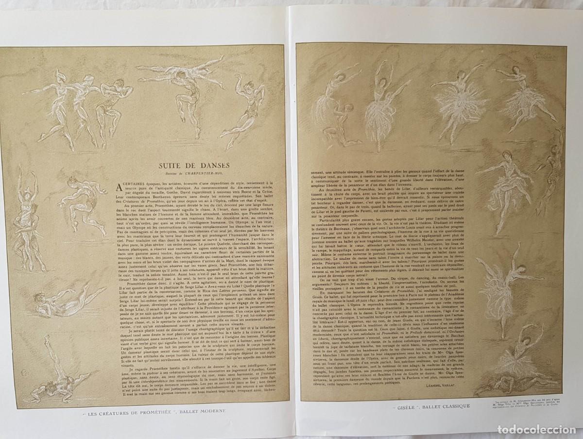 Colecionismo de Revistas e Jornais: SUITE DE DANSES. L'Illustration, 1931. L&eacute;andre VAILLAT(Texto), CHARPENTIER MIO (Dessins)