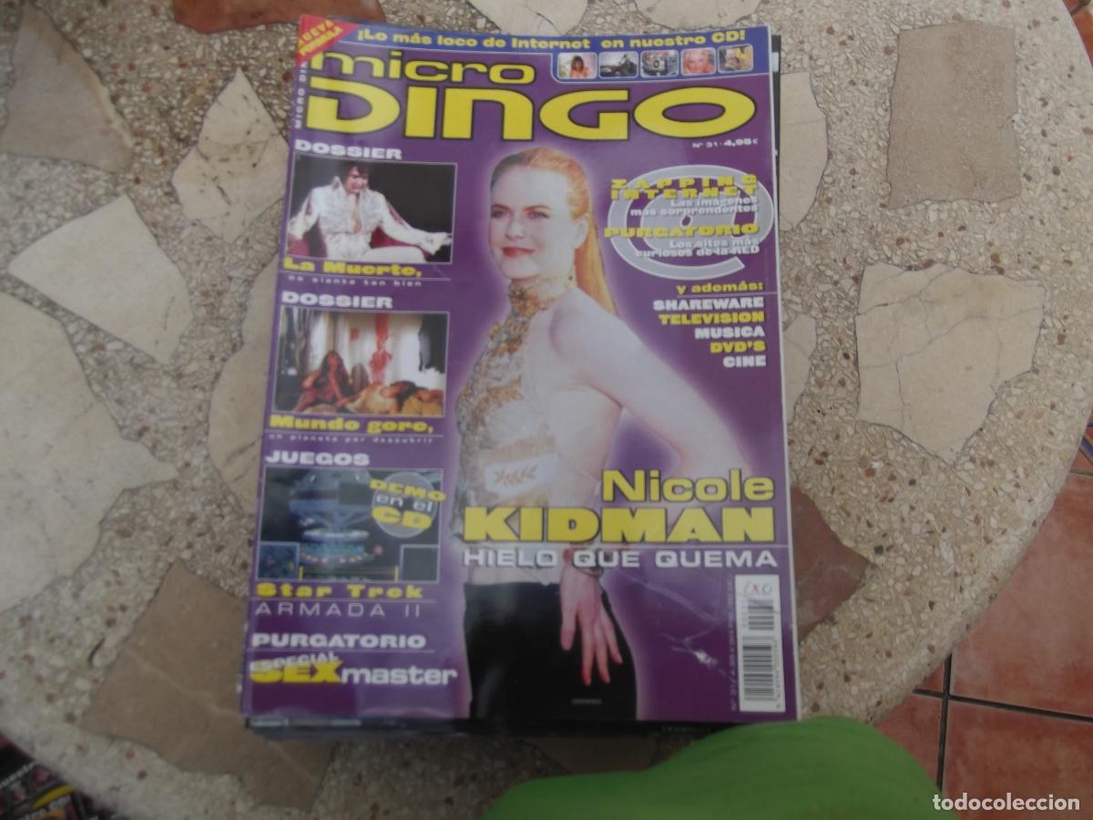 Colecionismo de Revistas e Jornais: micro dingo n&ordm; 31, cd no, nicole kidman, mundo gore, la muerte de los famosos, kurt cobain, purgator
