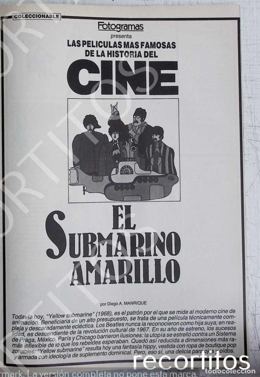 Coleccionismo de Revistas y Peri&oacute;dicos: THE BEATLES YELLOW SUBMARIN EL SUBMARINO AMARILLO SPAIN