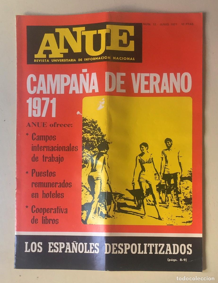 Coleccionismo de revistas y peri&oacute;dicos: REVISTA UNIVERSITARIA ANUE n&ordm; 12 - Junio 1971