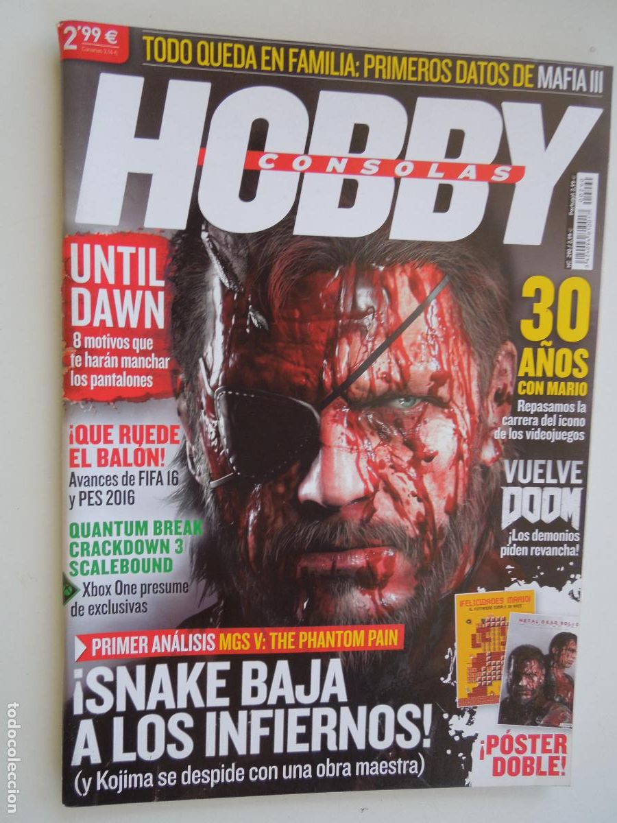 Coleccionismo de Revistas y Peri&oacute;dicos: HOBBY CONSOLAS N&ordm; 290 - &iexcl;SNAKE BAJA A LOS INFIERNOS ! CON POSTER