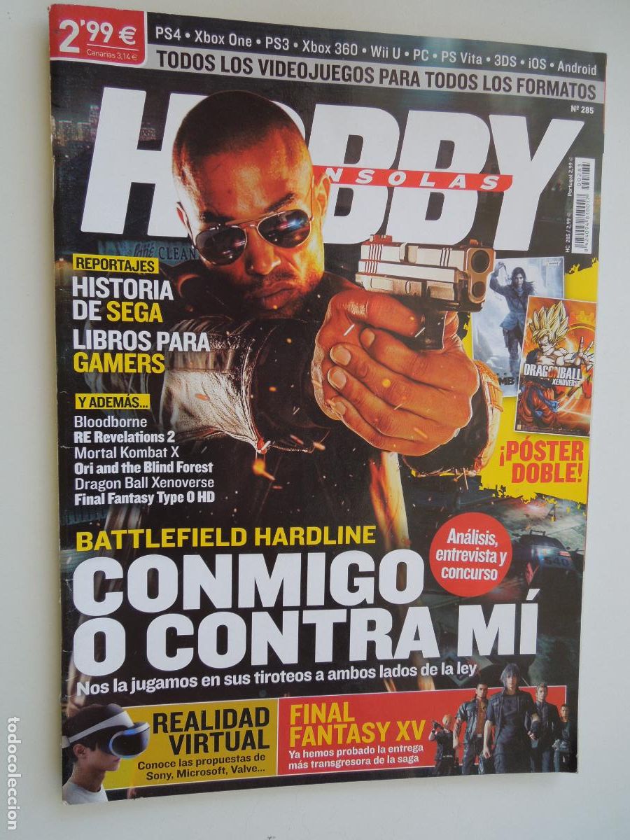 Coleccionismo de Revistas y Peri&oacute;dicos: HOBBY CONSOLAS N&ordm; 285- - battlefield hardline - conmigo o contra mi - CON POSTER