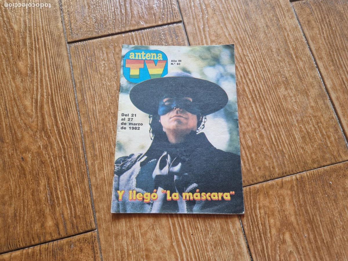 Coleccionismo de Revistas y Peri&oacute;dicos: ANTENA TV N 93 1982 PORTADA SANCHO GRACIA INTERIOR ARCONADA REAL SOCIEDAD CHICHO IBA&Ntilde;EZ UN DOS TRES