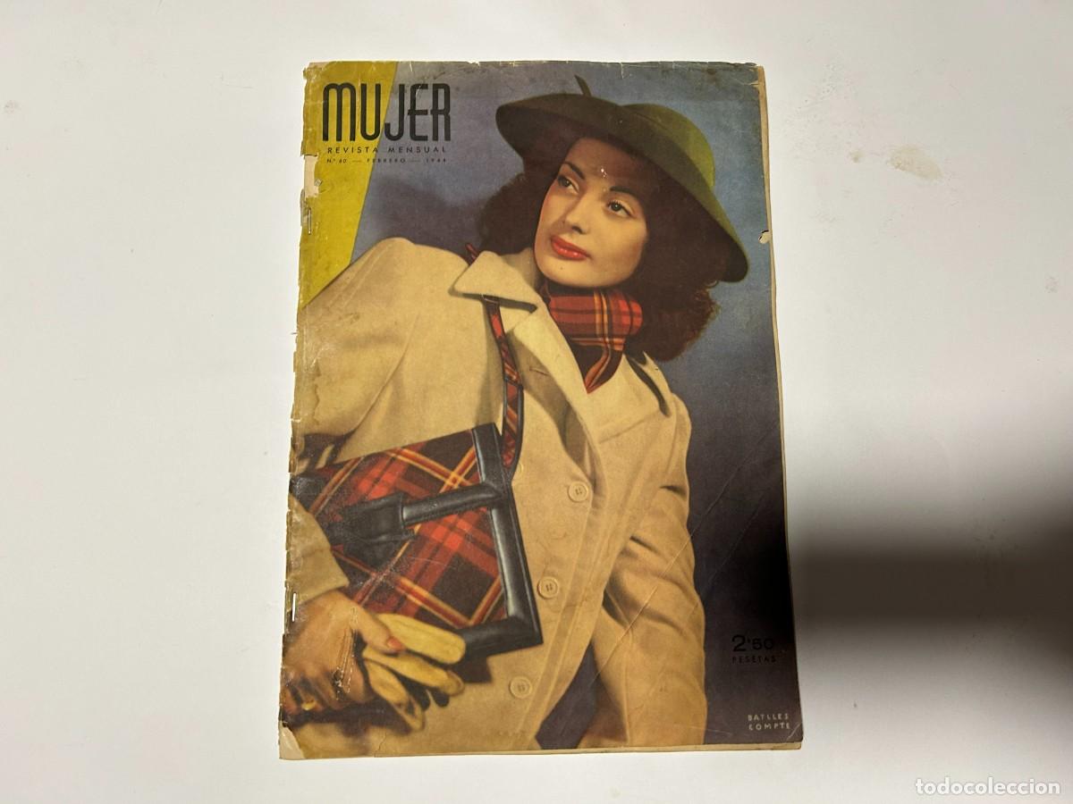 Coleccionismo de Revistas y Peri&oacute;dicos: MUJER revista de moda, mensual N&ordm; 80 - , san sebastian febrero 1944